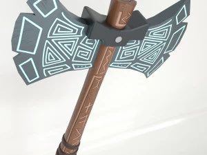 hache runique Modèle 3D