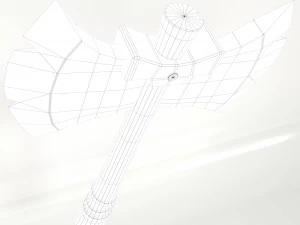 hache runique Modèle 3D