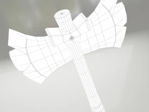 hache runique Modèle 3D