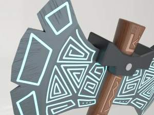 hache runique Modèle 3D