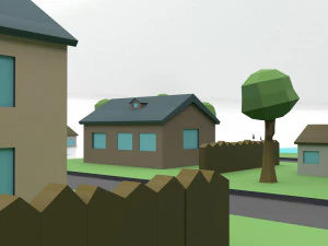small town 3D Model