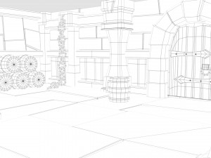 dungeon 3D 模型