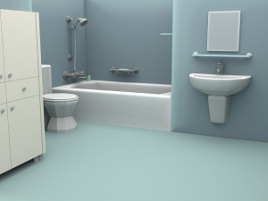 cartoon bathroom 3D Модель