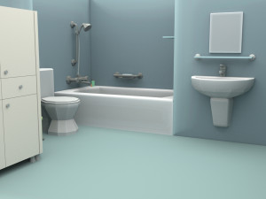 cartoon bathroom 3D 모델