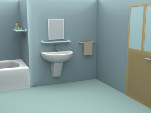 cartoon bathroom 3D 모델