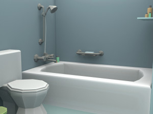 cartoon bathroom 3D 모델
