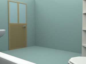 cartoon bathroom 3D 모델