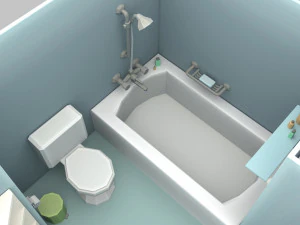 cartoon bathroom 3D Model