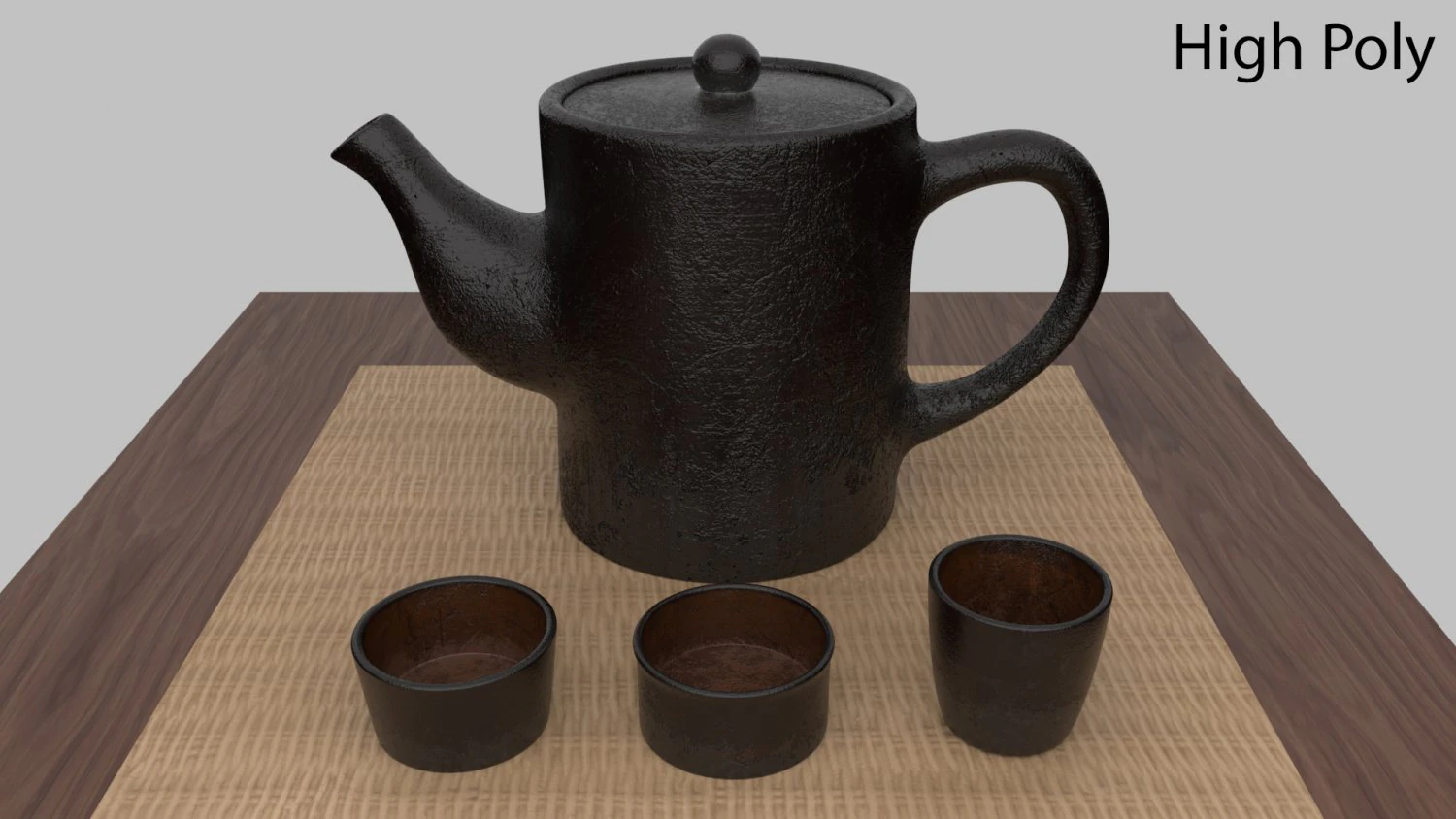 tea scene 3D Model .c4d .max .obj .3ds .fbx .stl .blend