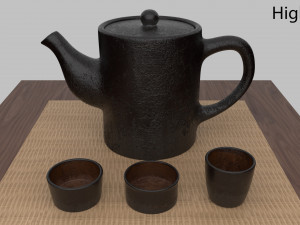 tea scene 3D Model