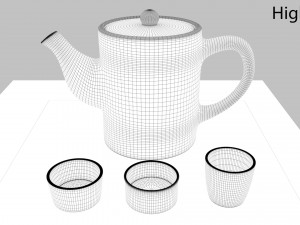 tea scene 3Dモデル