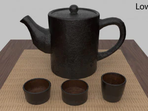 tea scene 3D Model