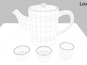 tea scene 3D Model