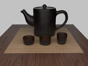 tea scene 3Dモデル