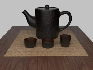 tea scene 3D Model