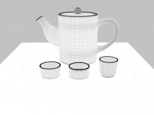 tea scene 3Dモデル