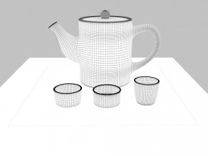 tea scene 3D Model