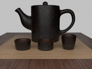 tea scene 3Dモデル