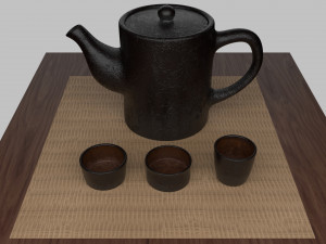 tea scene 3Dモデル