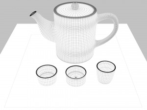 tea scene 3Dモデル
