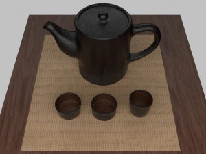 tea scene 3D Model
