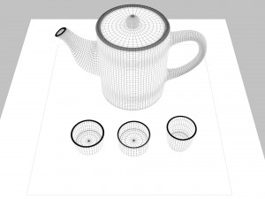 tea scene 3Dモデル