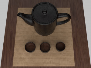 tea scene 3Dモデル