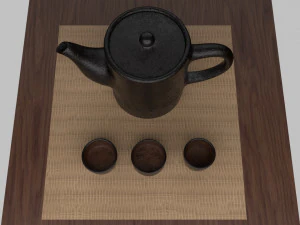 tea scene 3D Model