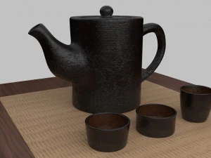 tea scene 3D Model