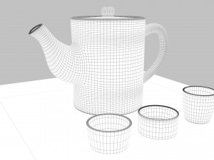 tea scene 3Dモデル