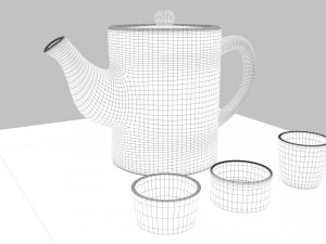 tea scene 3D Model