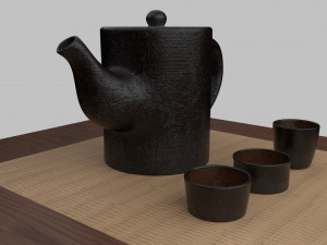 tea scene 3Dモデル