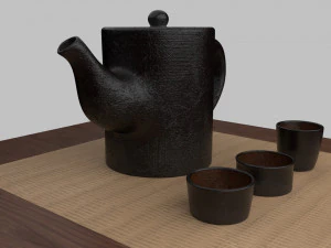 tea scene 3D Model