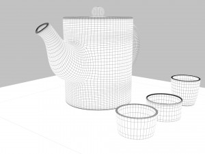 tea scene 3Dモデル