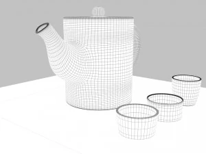 tea scene 3D Model