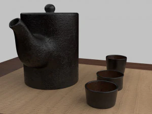 tea scene 3D Model