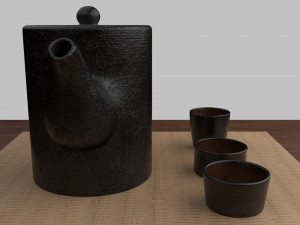 tea scene 3Dモデル
