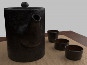 tea scene 3Dモデル