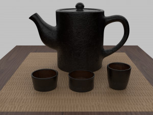 tea scene 3Dモデル