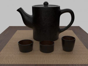 tea scene 3D Model