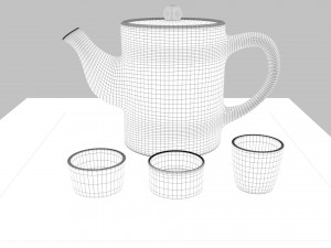 tea scene 3Dモデル