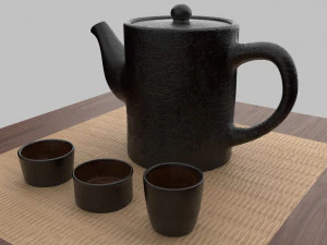 tea scene 3D Model