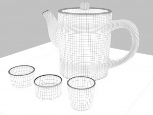 tea scene 3Dモデル