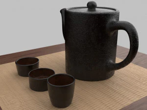 tea scene 3D Model