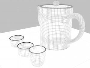 tea scene 3Dモデル