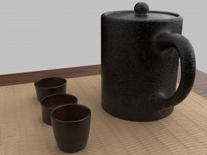 tea scene 3Dモデル