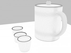 tea scene 3Dモデル
