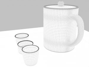 tea scene 3D Model