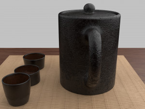 tea scene 3Dモデル