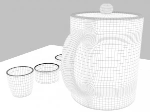 tea scene 3D Model